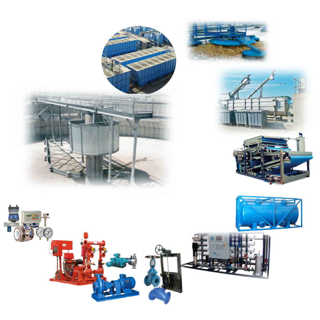 Modern water treatment facility